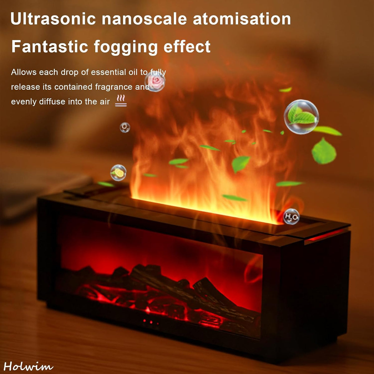 FLAMEAURA™ — Flame Effect Aroma Diffuser & Humidifier