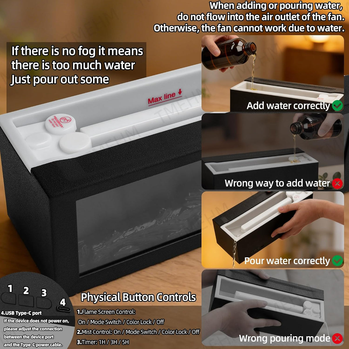FLAMEAURA™ — Flame Effect Aroma Diffuser & Humidifier